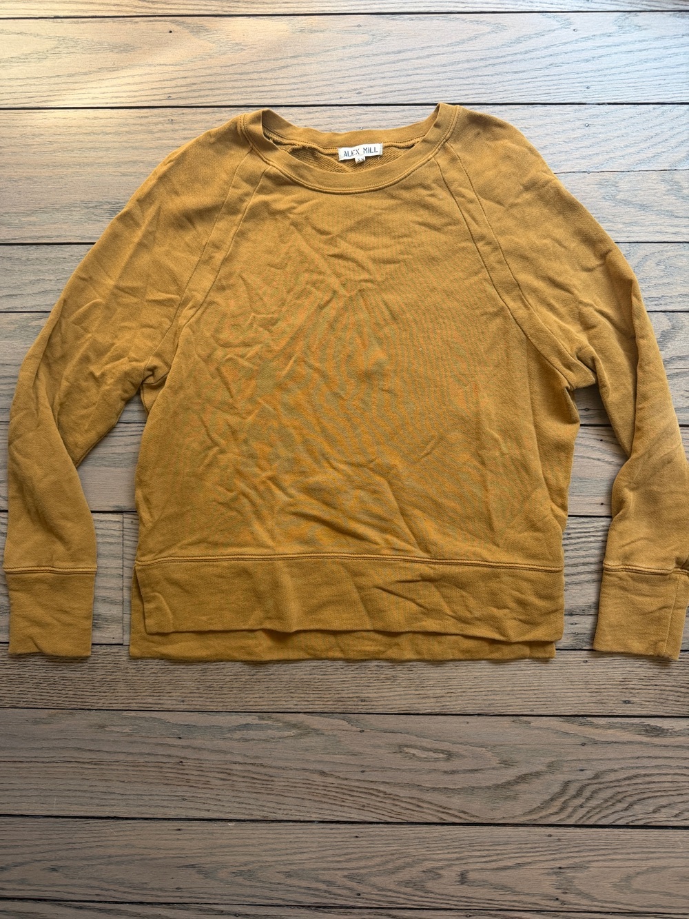 Alex Mill Mustard Yellow Crewneck Sweatshirt